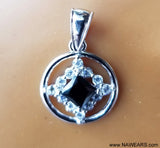 ssj019- CZ & Gem Symbol Pendant